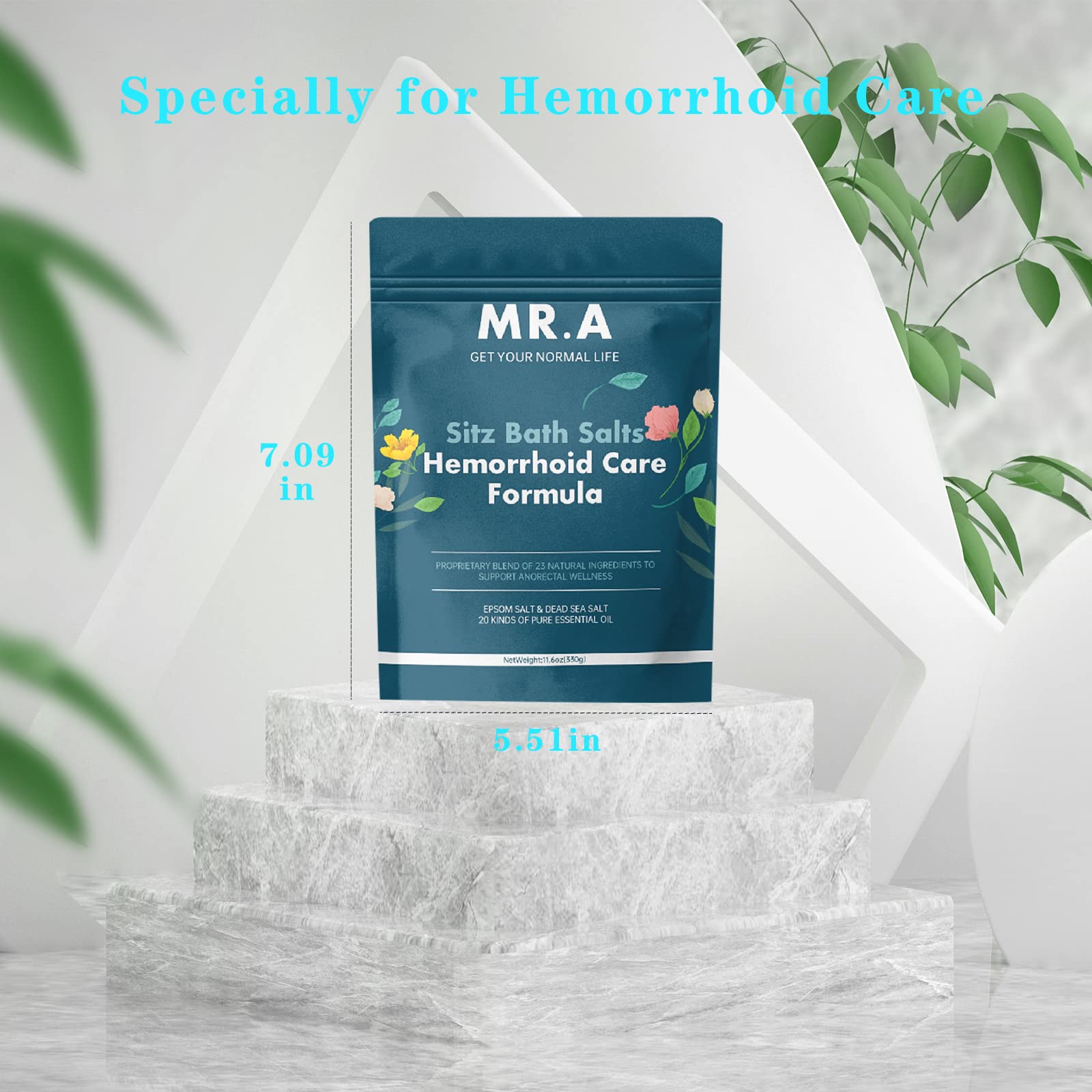 MR.A baño de asiento mezcla de 23 ingredientes para cuidado completo.