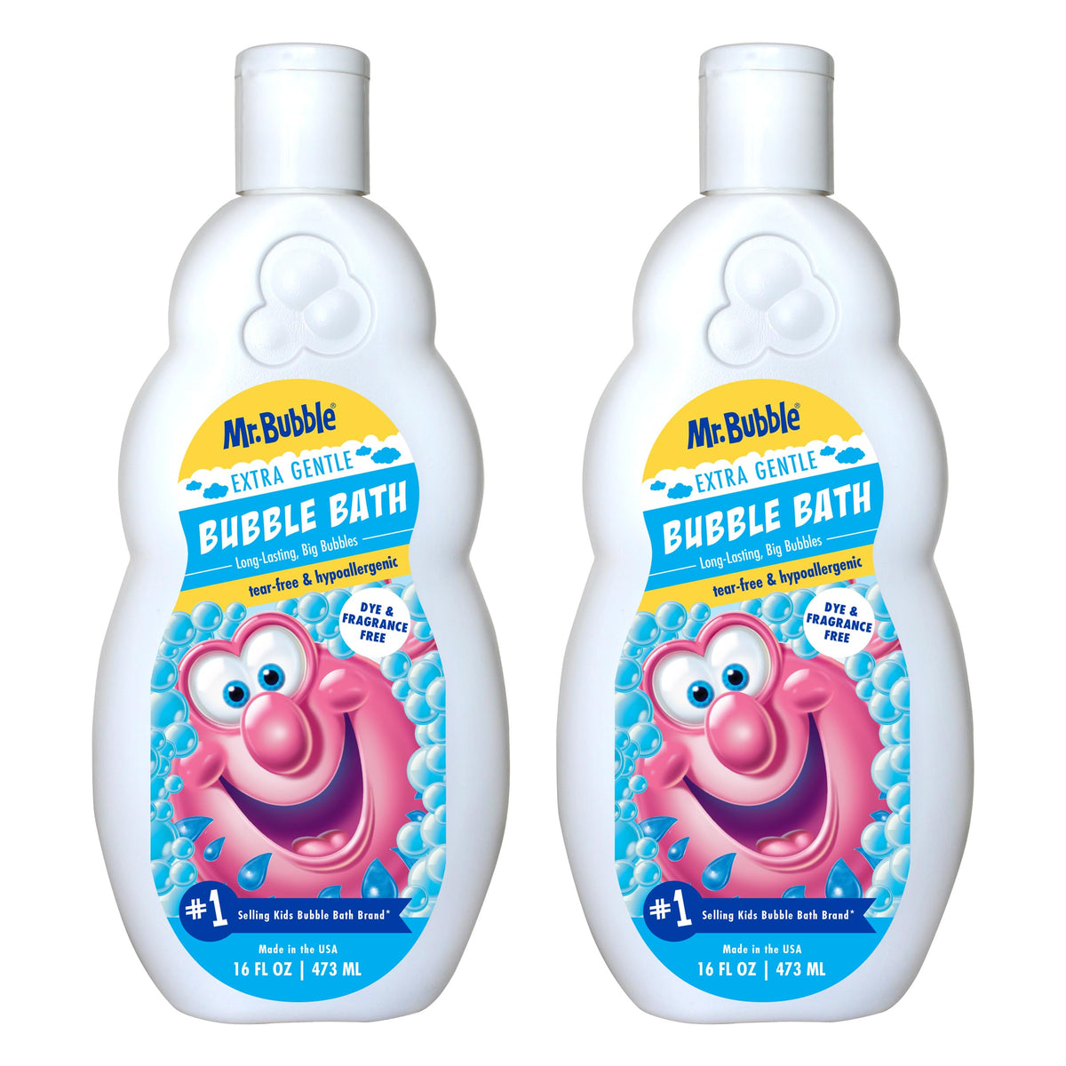 Mr. Bubble Extra Gentle con burbujas grandes para un baño relajante.