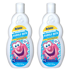 Mr. Bubble Extra Gentle con burbujas grandes para un baño relajante.