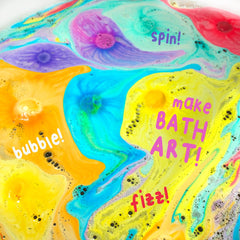 Mr. Bubble Galaxy bomba de baño Tierra con escena planetaria para aprendizaje lúdico