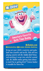 Mr. Bubble vaso laboratorio baño burbujas: aprendizaje y juego con agua y color.