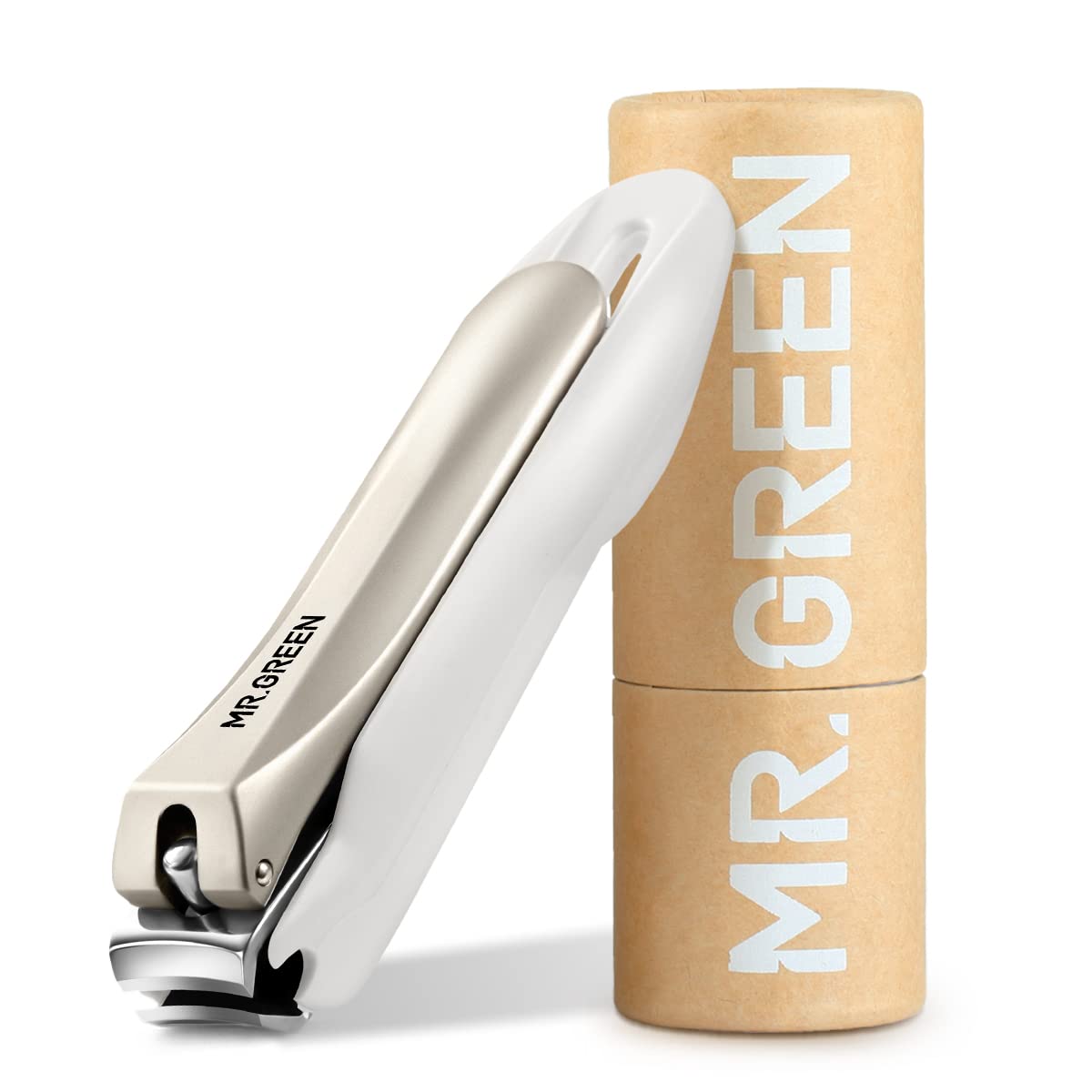MR.GREEN anti-splash nail clipper contains nail shavings during trimming.