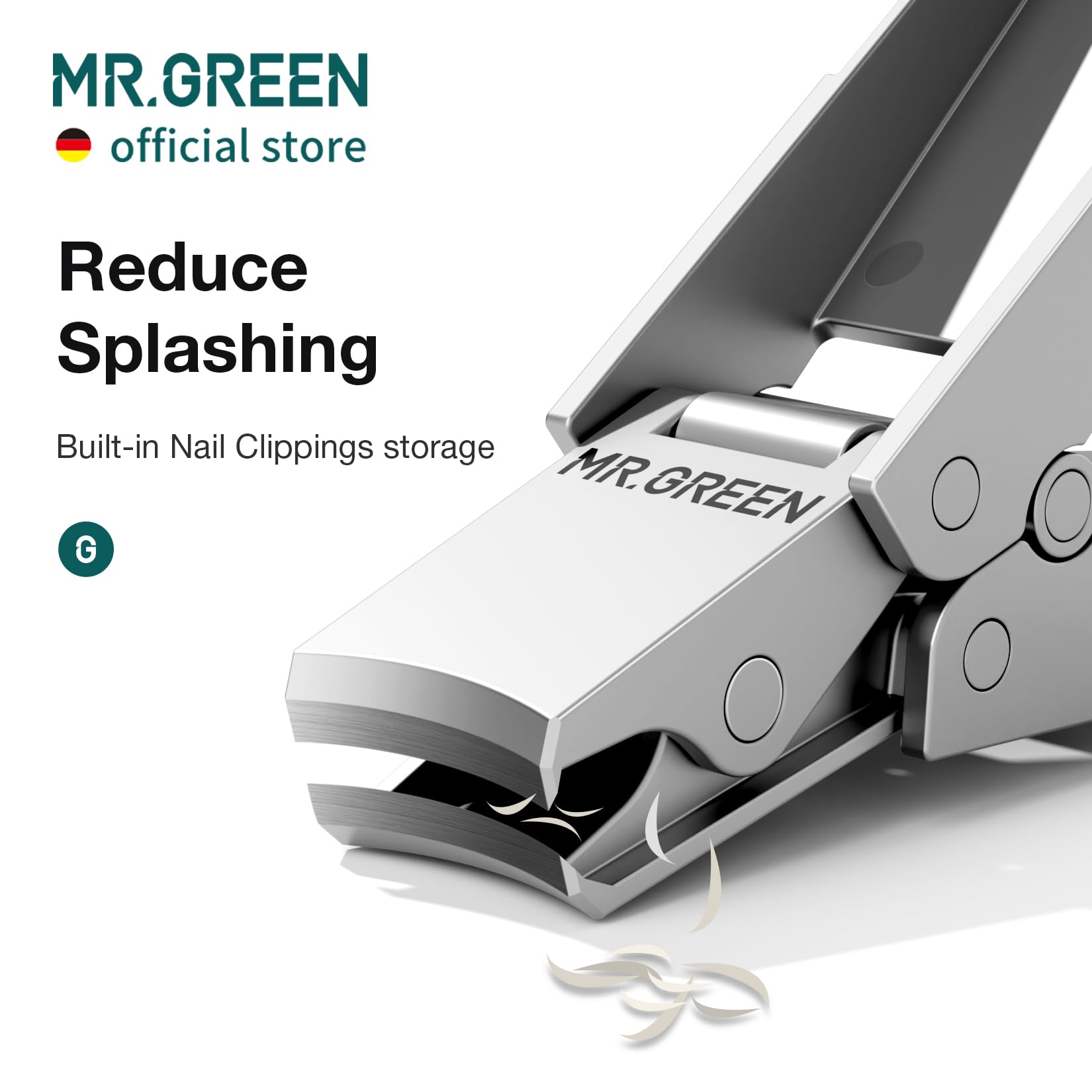 MR.GREEN ceramic sand coating texture on clipper edge for smooth cuts