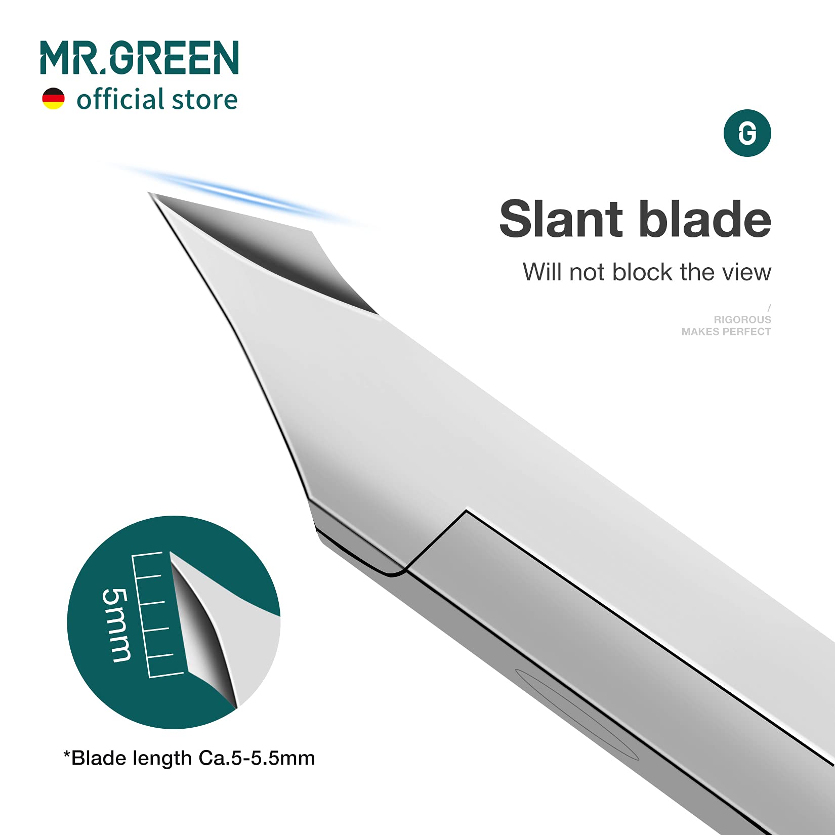 MR.GREEN Cuticle Nippers with pusher included for seamless nail care routines