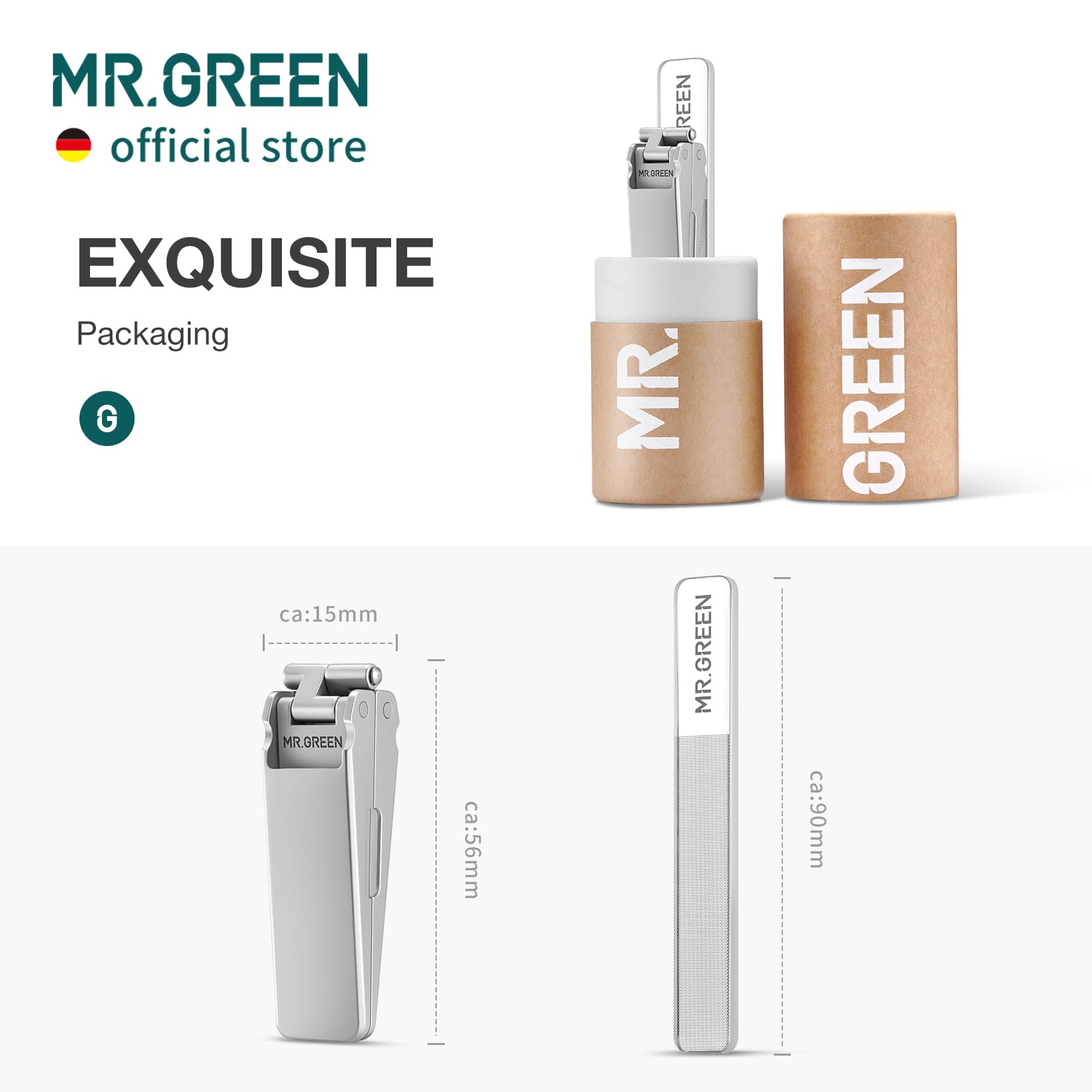 MR.GREEN limited edition nano glass nail files included for polishing