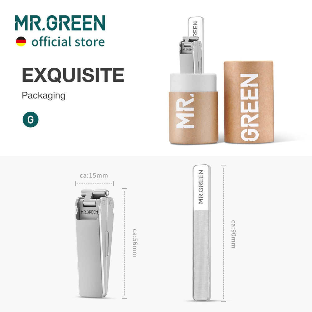 MR.GREEN limited edition nano glass nail files included for polishing