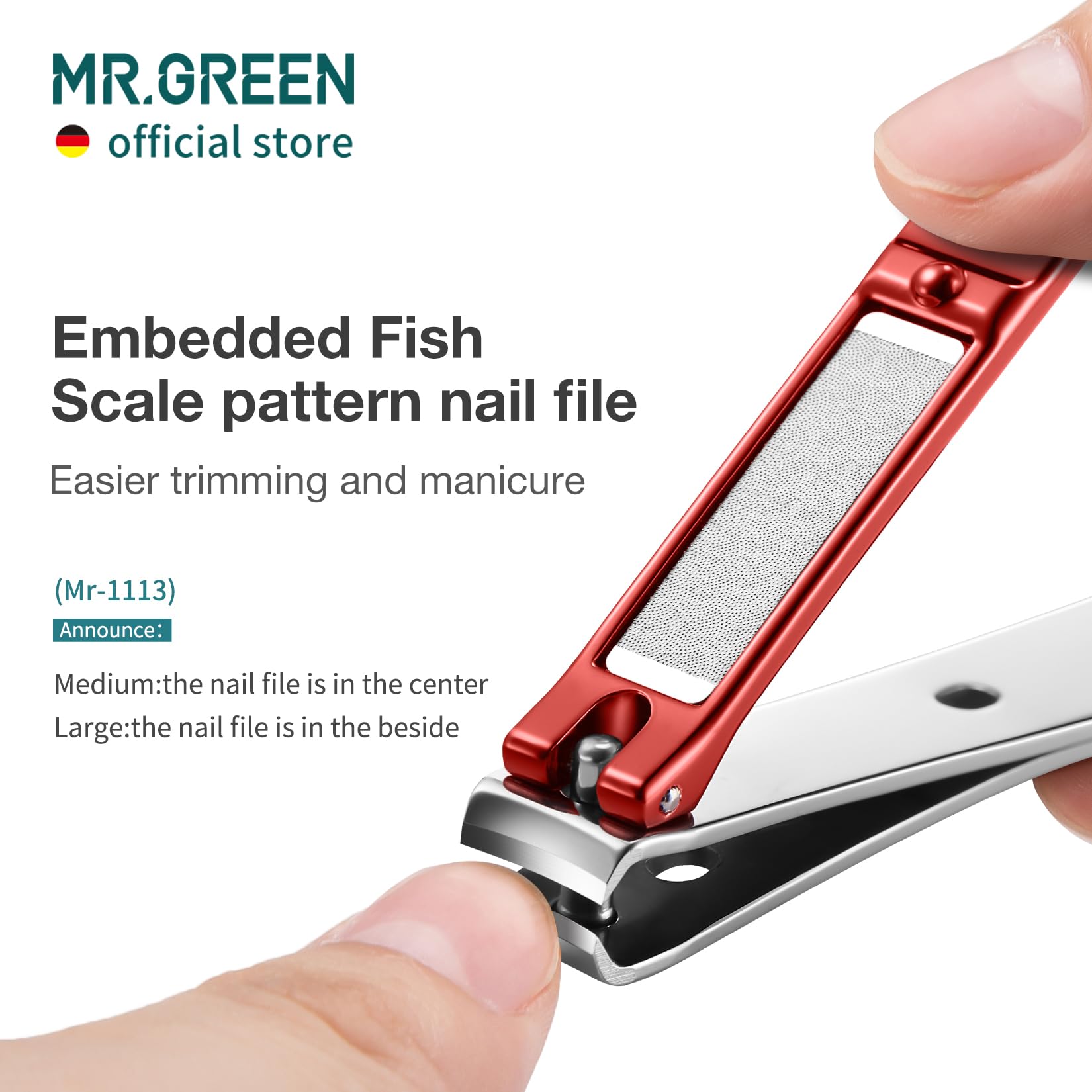 MR.GREEN ergonomic tail base provides a comfortable grip