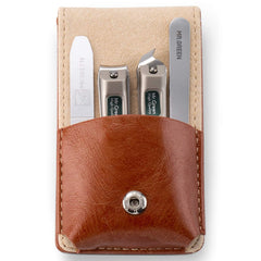MR.GREEN Nail Clipper Set with leather case for on-the-go grooming.