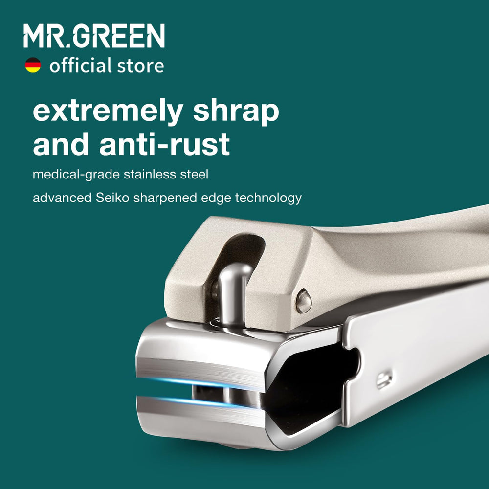 MR.GREEN nail clippers ergonomic handle for comfortable grip