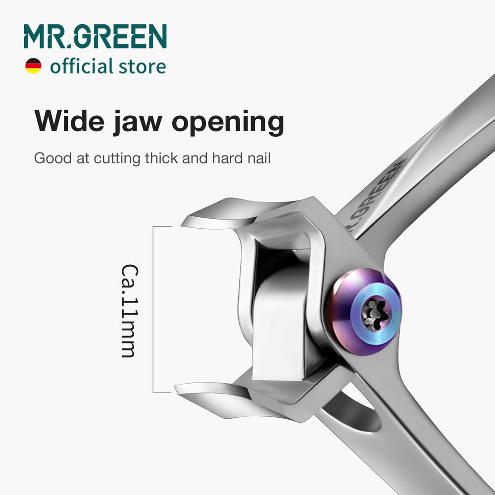 MR.GREEN nail clipper magnetic-support-bar detail for stable, precise use