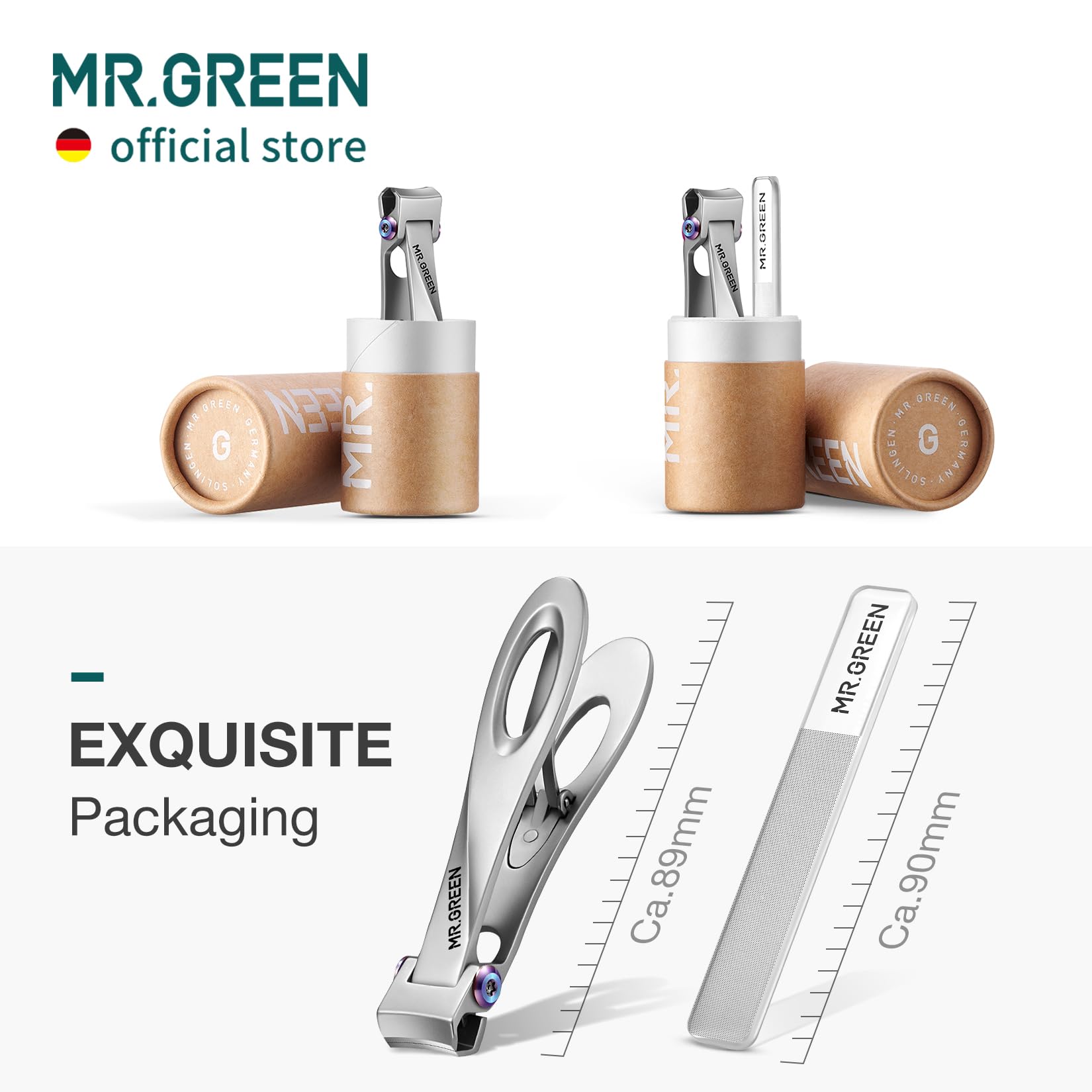 MR.GREEN nail clipper packaging ready for gifting