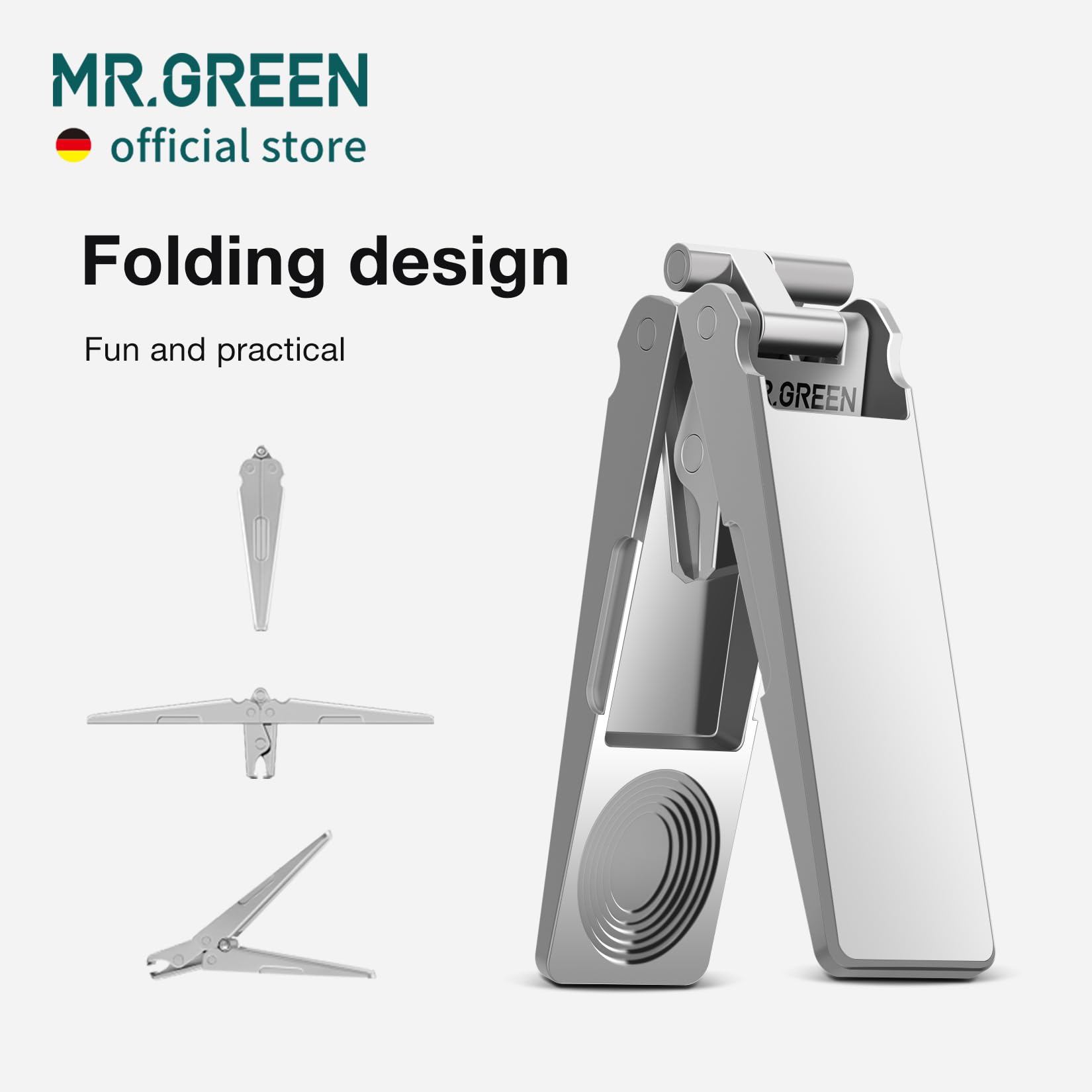 MR.GREEN stainless steel nail scissors with precise blades for durability