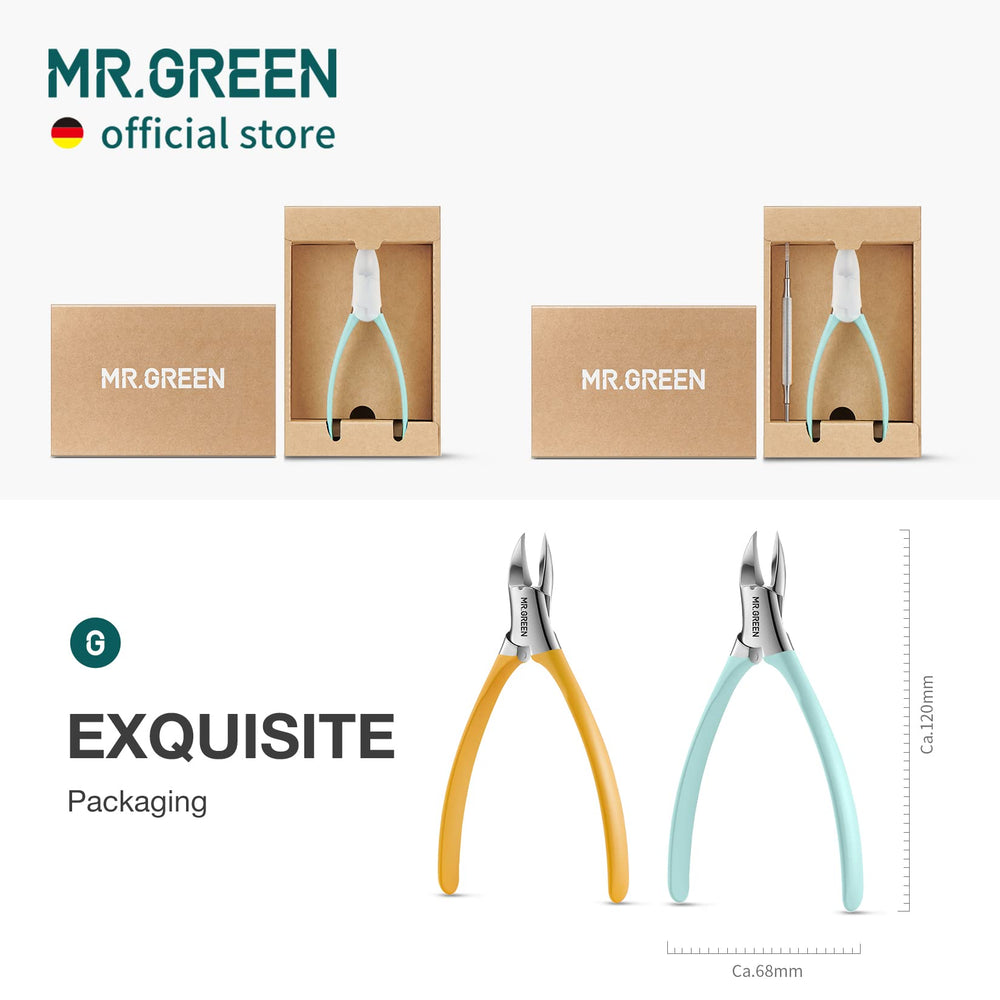 MR.GREEN in-use action showing clean edge and efficient clipping.