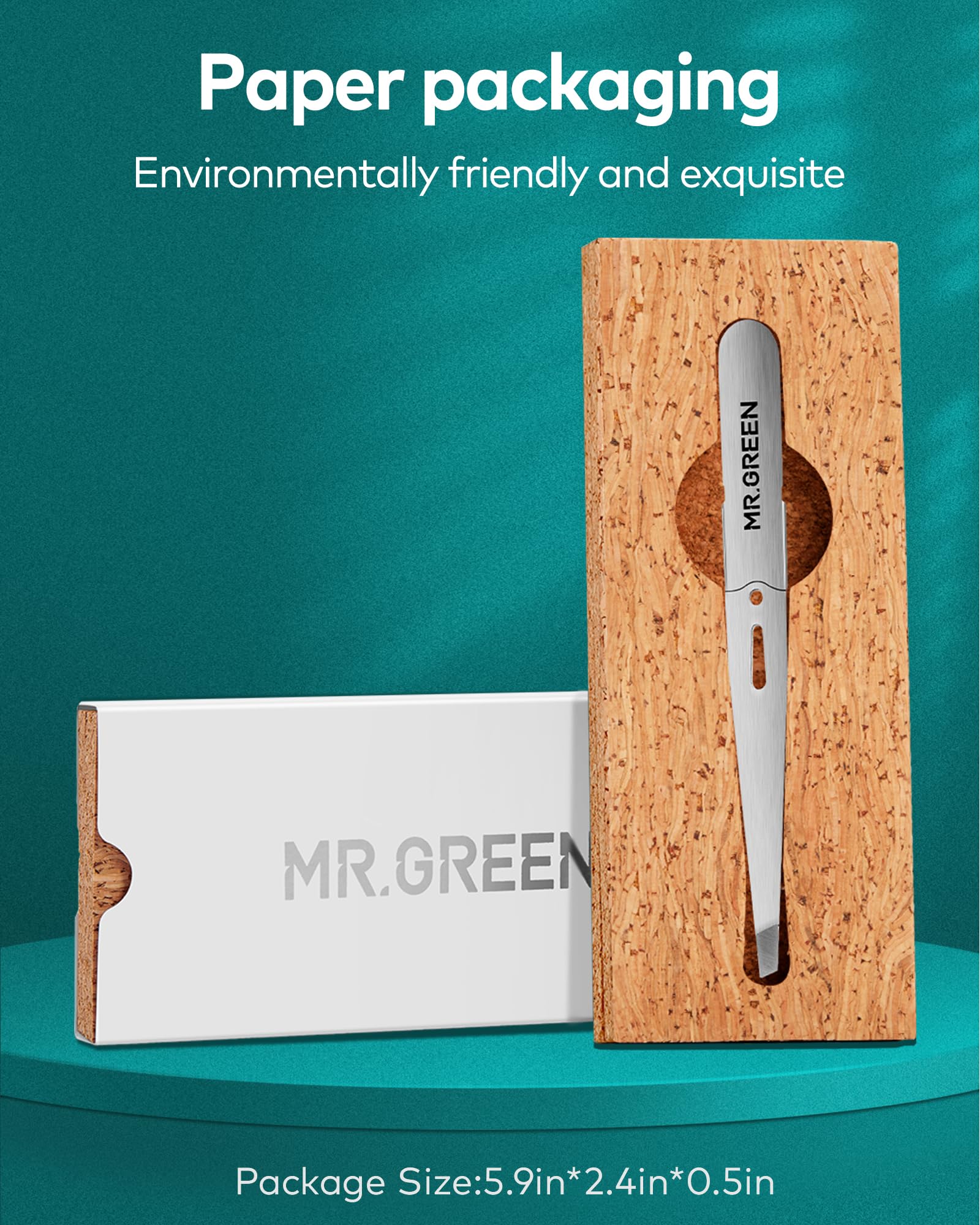 MR.GREEN rust-resistant stainless steel supports daily facial care.