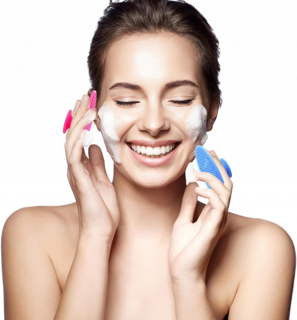MR LION silicone scrubber massage tips on pad for refreshing circulation and massage.