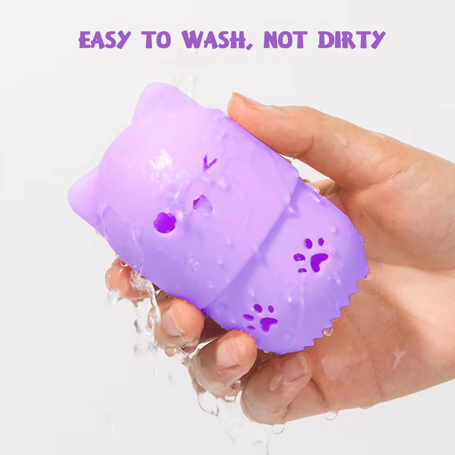 MR LION washboard design cleaner helps remove makeup residues easily.