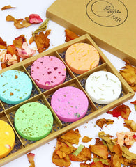 MR MIRYE bombas de ducha rosa: aroma floral que realza momentos de cuidado personal
