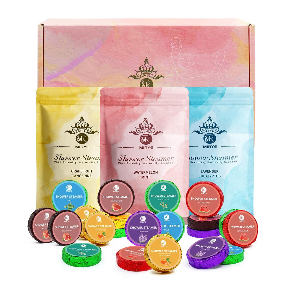 MR MIRYE shower steamers with six scents in a box for varied home spa use