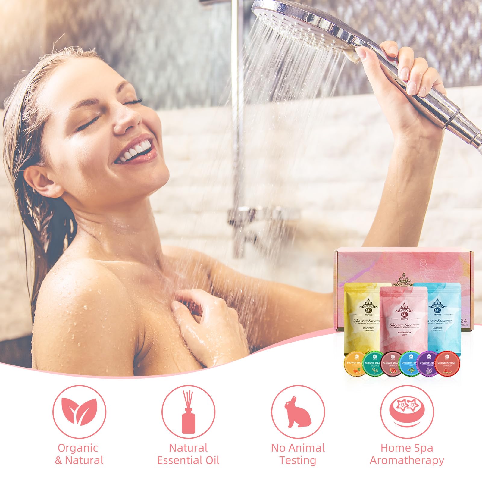MR MIRYE tangerine scent steamers bring sunny warmth to your bath ritual