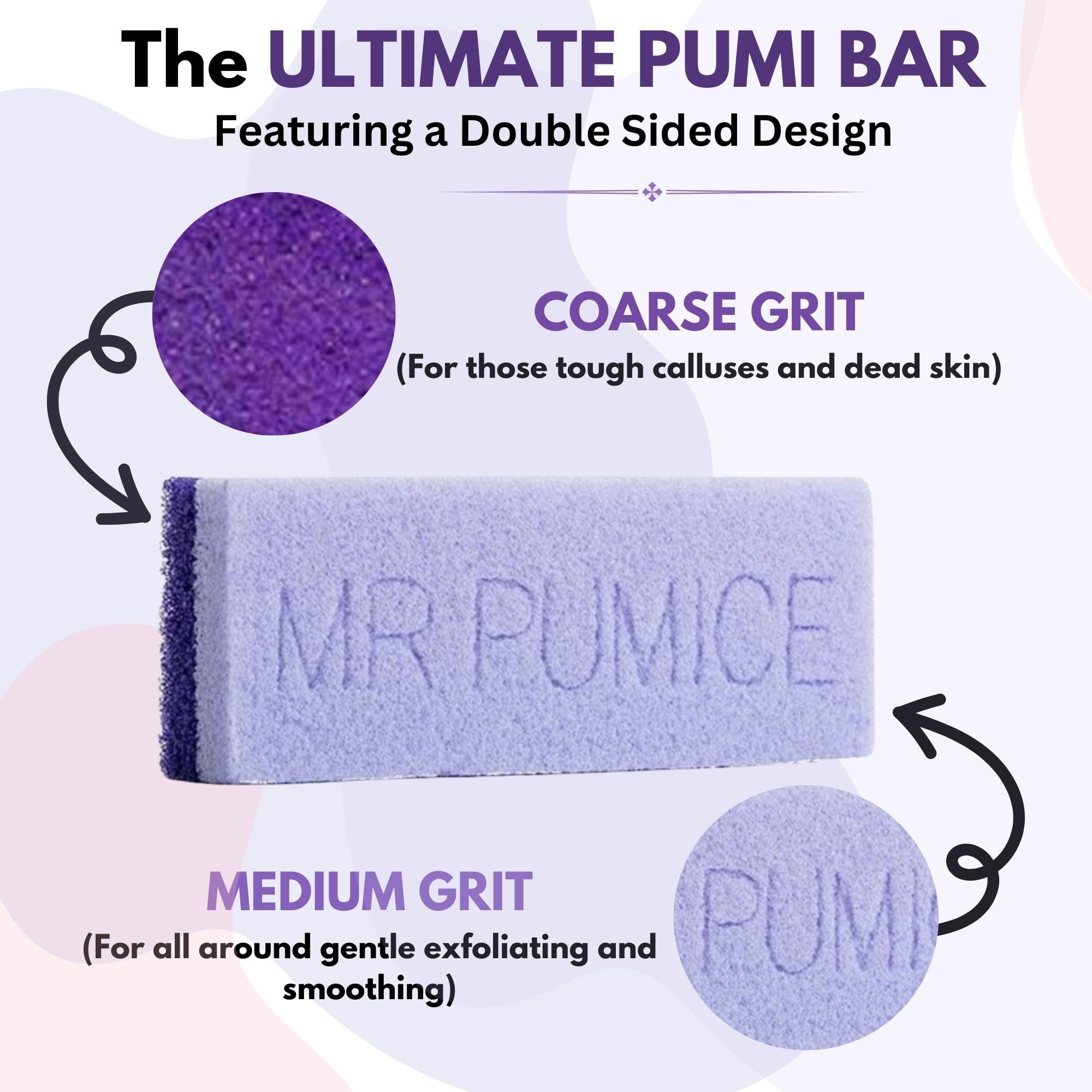 Mr. Pumice Ultimate PUMI Bar coarse-grit side smoothing tough heel skin