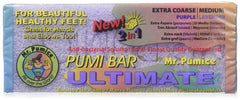 Mr. Pumice Ultimate PUMI Bar dual grit for smoothing rough feet and heels.