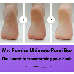 Mr. Pumice Ultimate PUMI Bar medium-grit side for gentle exfoliation