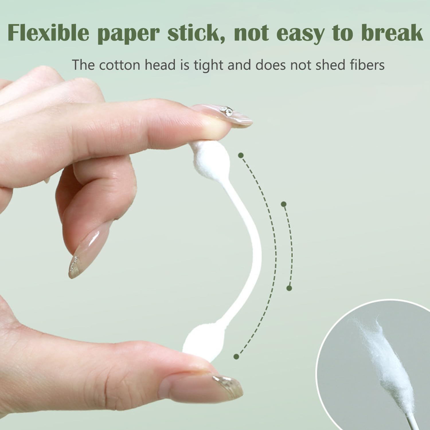 MRCMUCEZ cotton swabs offer strong water absorption for quick cleaning.