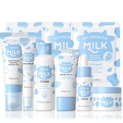 MrCuvaryas Milk Skincare Set cleanser helps remove impurities gently for refreshed skin