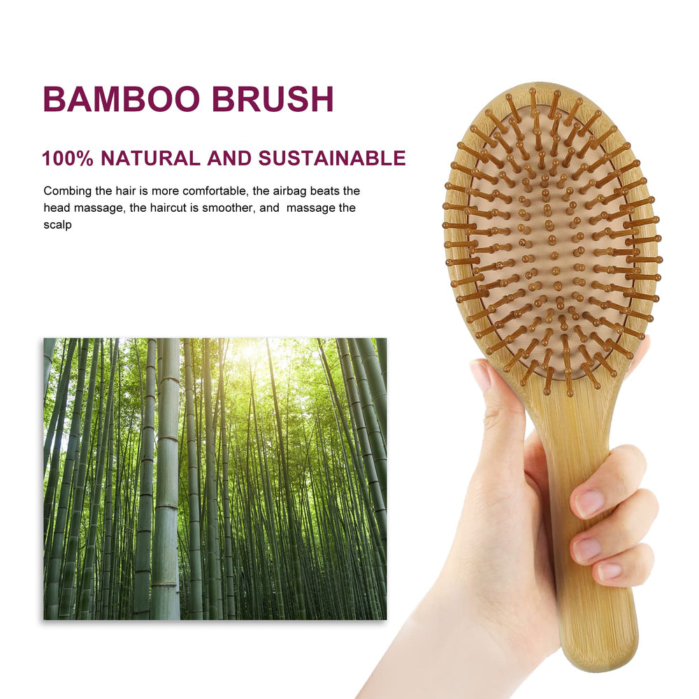 MRD air-cushion top brush delivers scalp massage during brushing