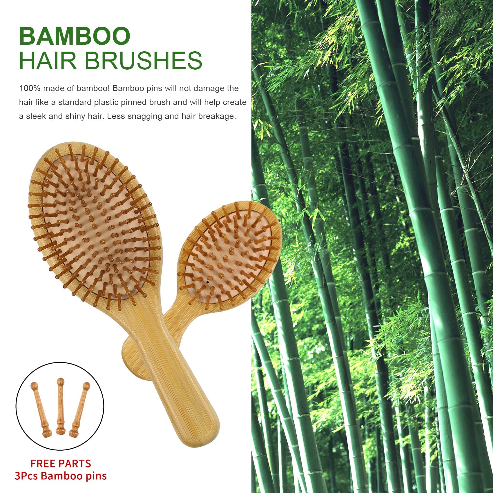 MRD wide-tooth comb distributes product evenly with minimal snag