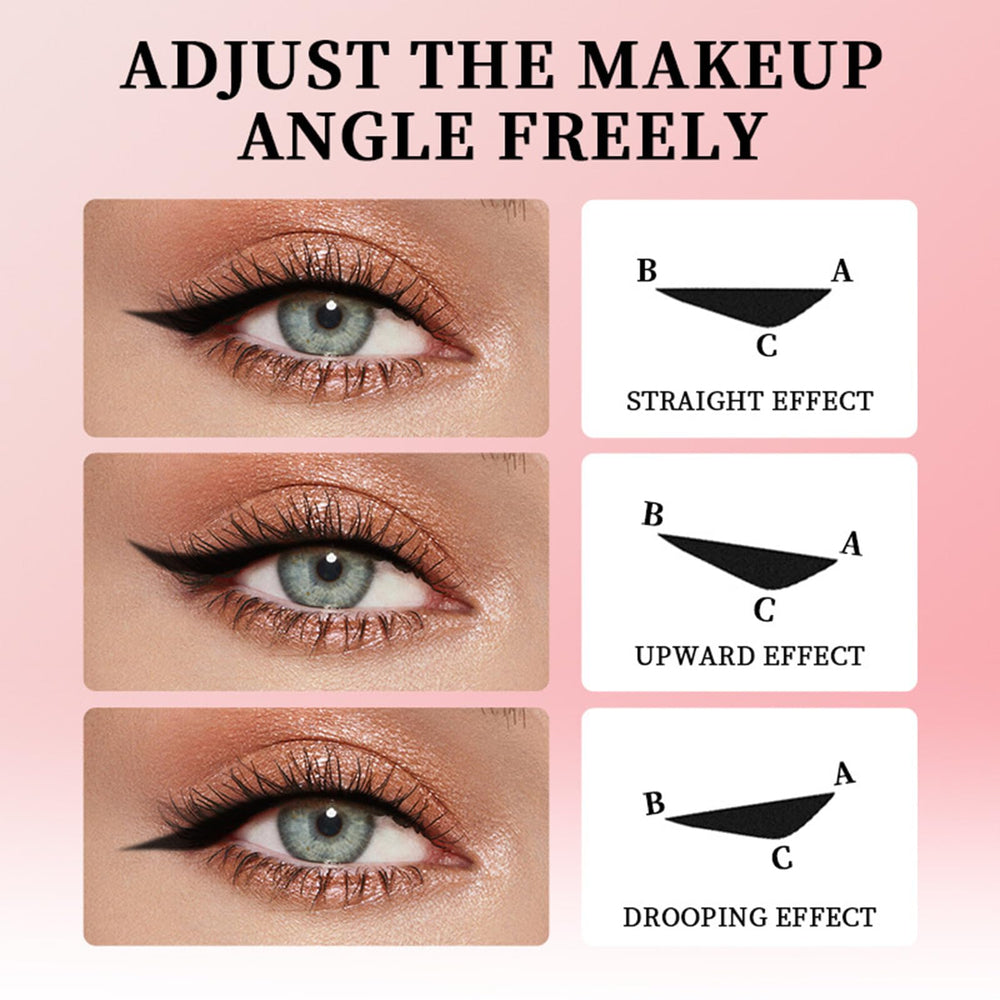 Mrettick eyeliner stamp dual-color set offers versatile black and brown looks.