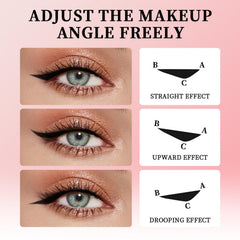 Mrettick eyeliner stamp dual-color set offers versatile black and brown looks.