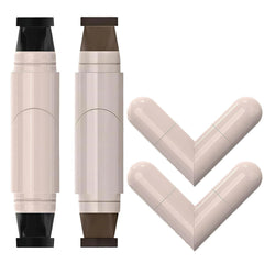 Mrettick eyeliner stamp left eye mark for quick symmetry and crisp wings.