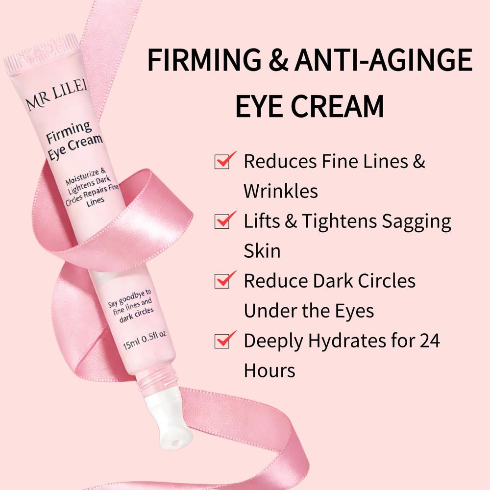 Mrlilei beauty eye cream arginine-lysine-polypeptide closeup shows collagen support
