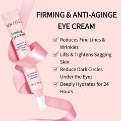 Mrlilei beauty eye cream arginine-lysine-polypeptide closeup shows collagen support