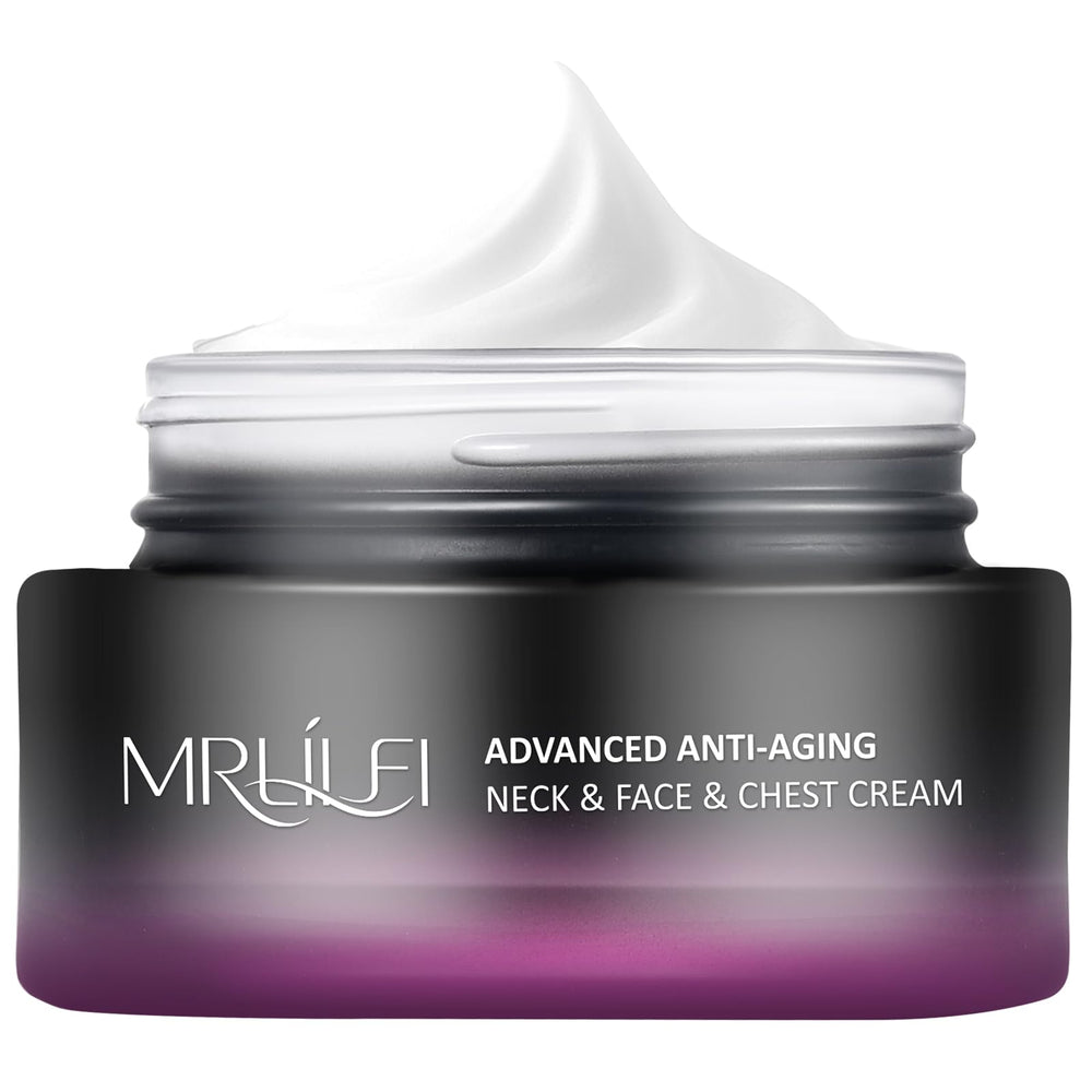 MRLILEI Tightening Neck Cream bottle pump for easy, targeted neck care.