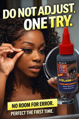 Mrs Gwen Salon Pro 30 Sec eyelash glue drying quickly for secure lashes.