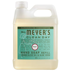 Mrs. Meyer's albahaca jabón-mano relleno práctico para manos