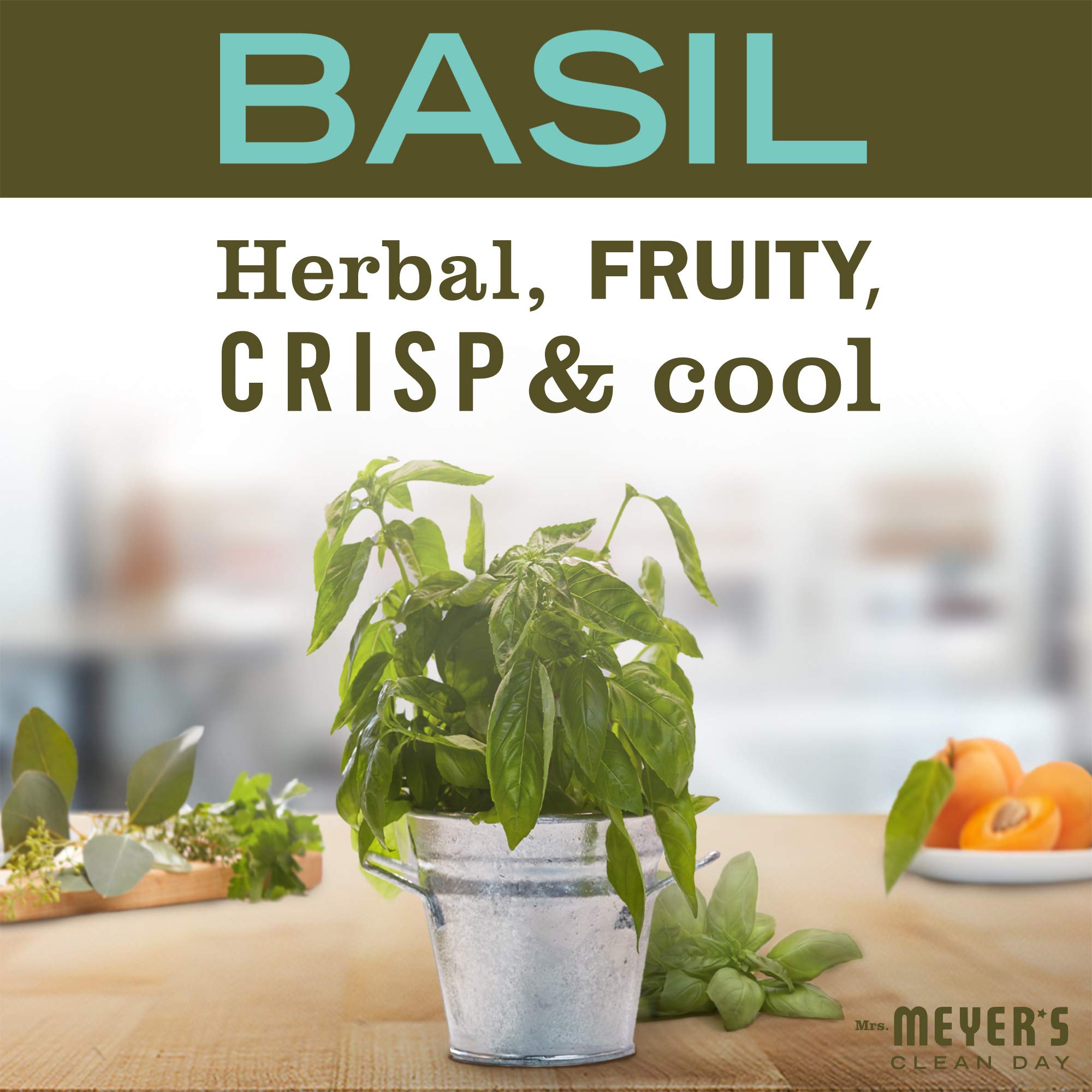 Application of Mrs. Meyer's Basil hand lotion providing quick hydration on hands