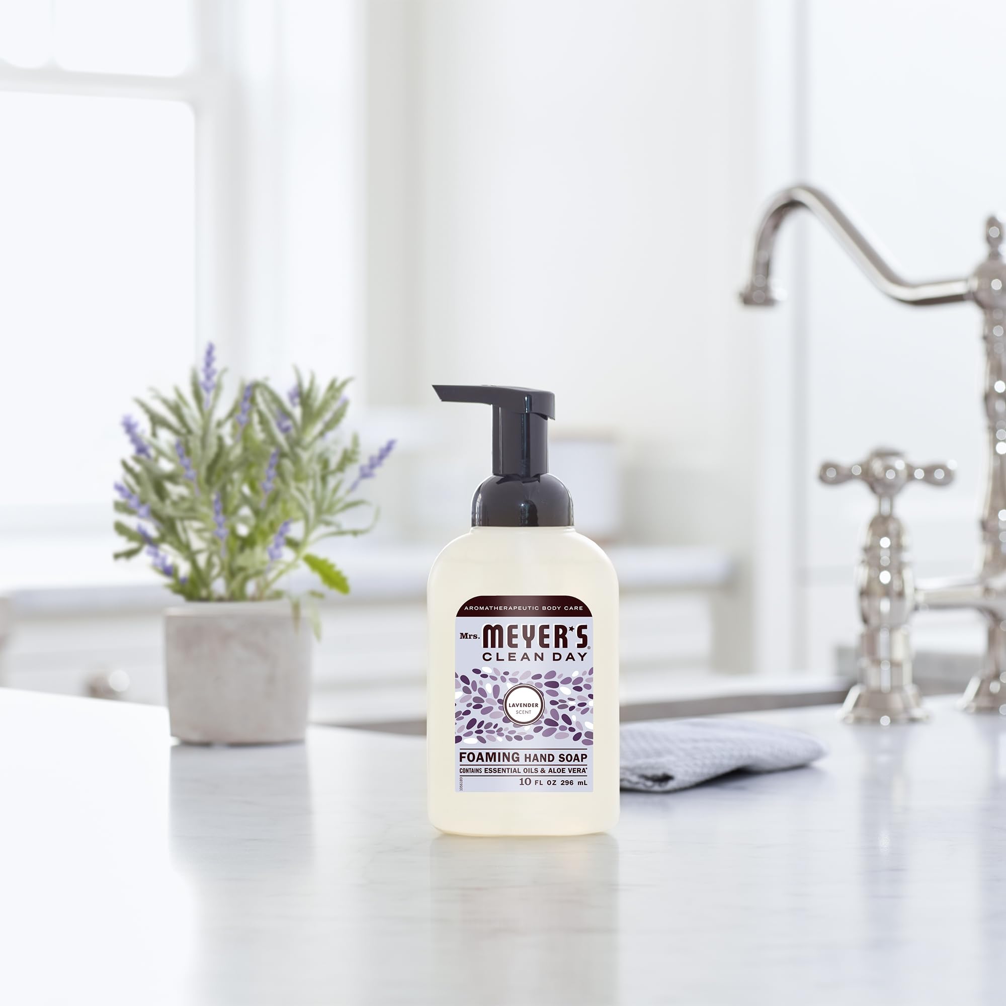 Mrs. Meyer's Lavender soothing hands after chores with olive oil and aloe