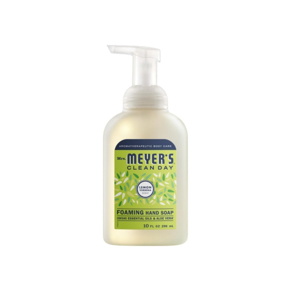 Mrs. Meyer's Lemon Verbena foaming hand soap brightens hands with citrus