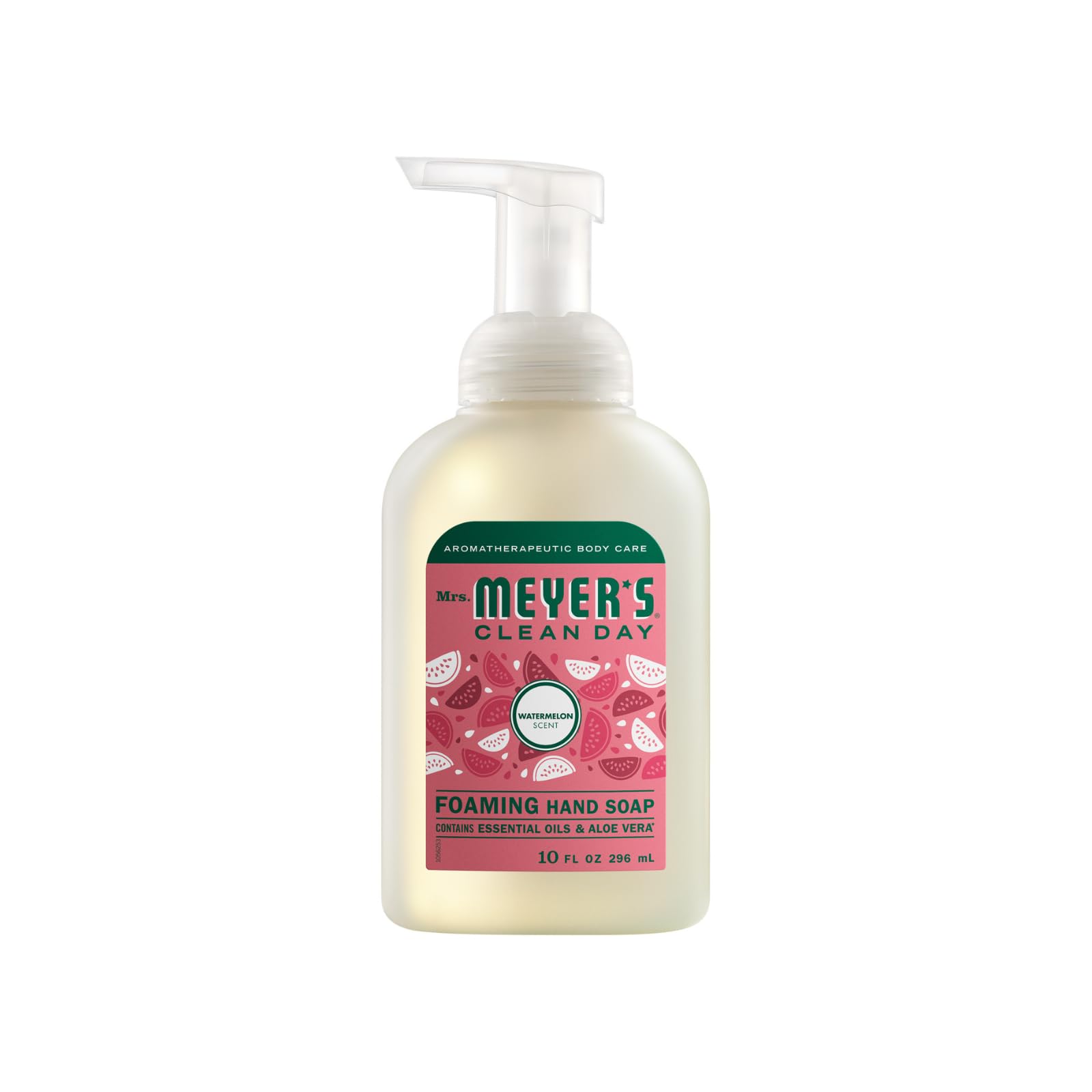 Mrs. Meyer's Watermelon foaming hand soap delivers refreshing, fruity wash