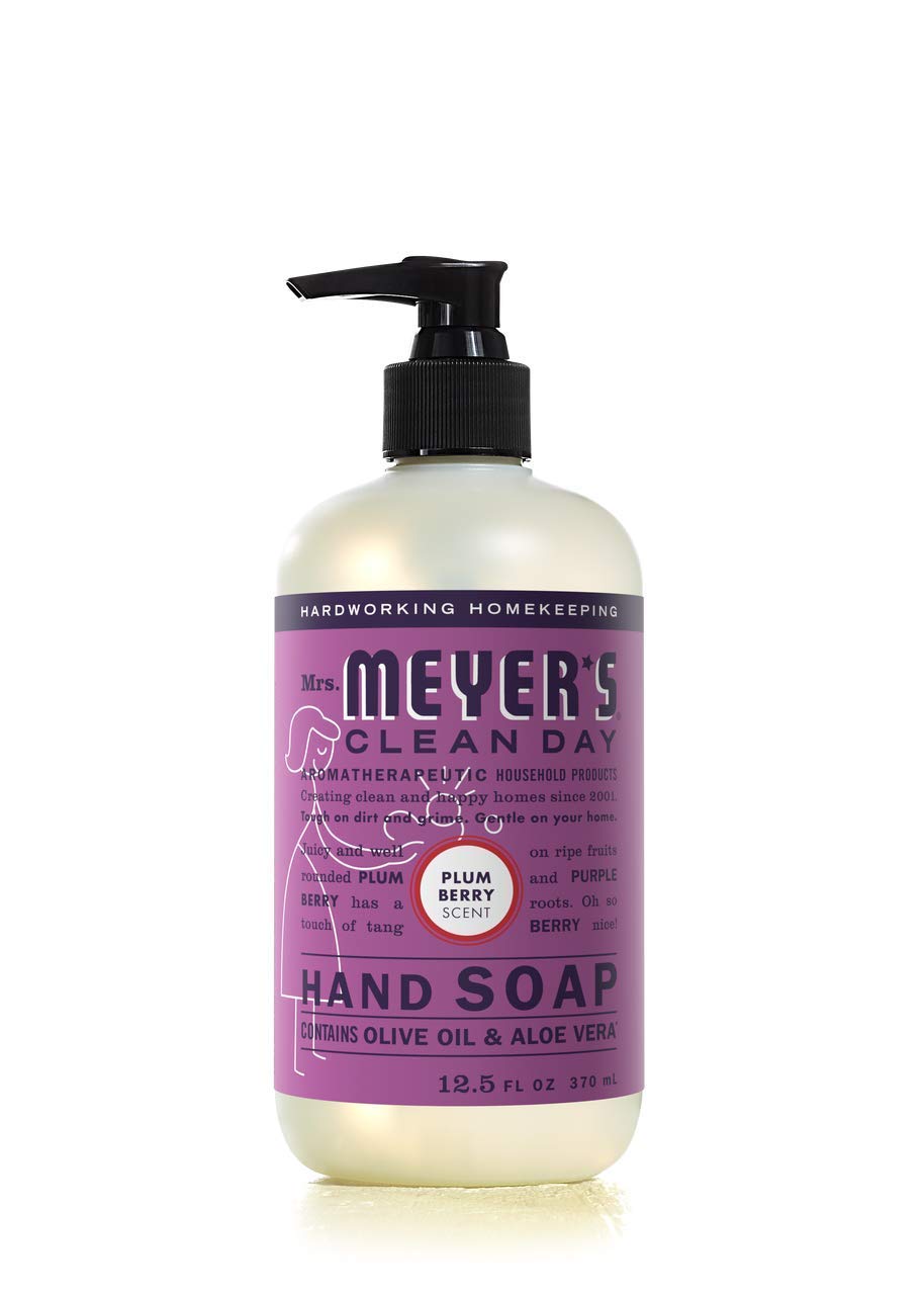 Mrs. Meyer’s Lemon Verbena hand soap bottle adds zesty notes after meals.