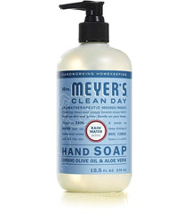 Mrs. Meyer’s Oat Blossom hand soap bottle soothes hands with a gentle formula.