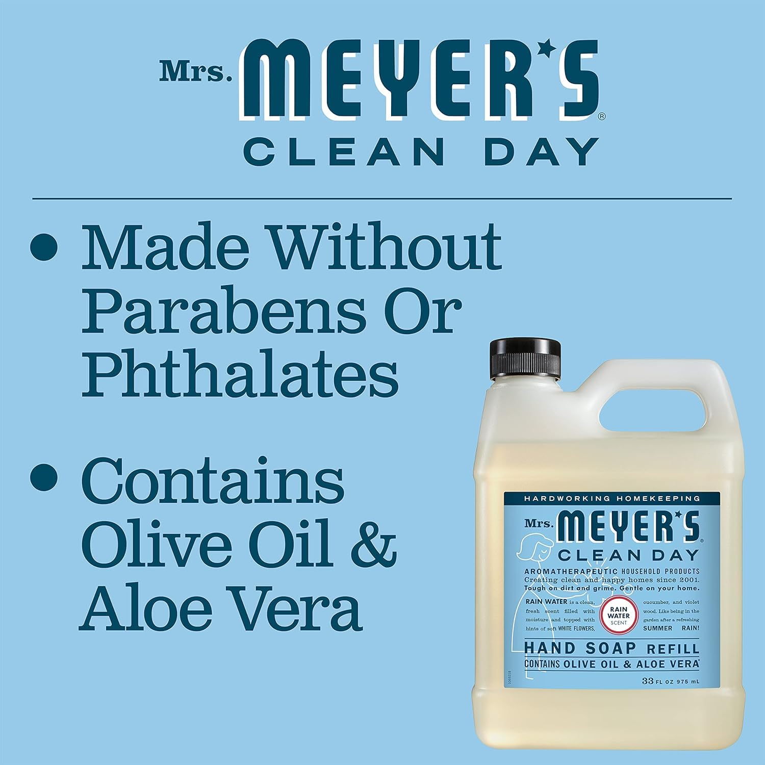 Mrs. Meyer's two-pack refill box sits neatly on a bathroom shelf.