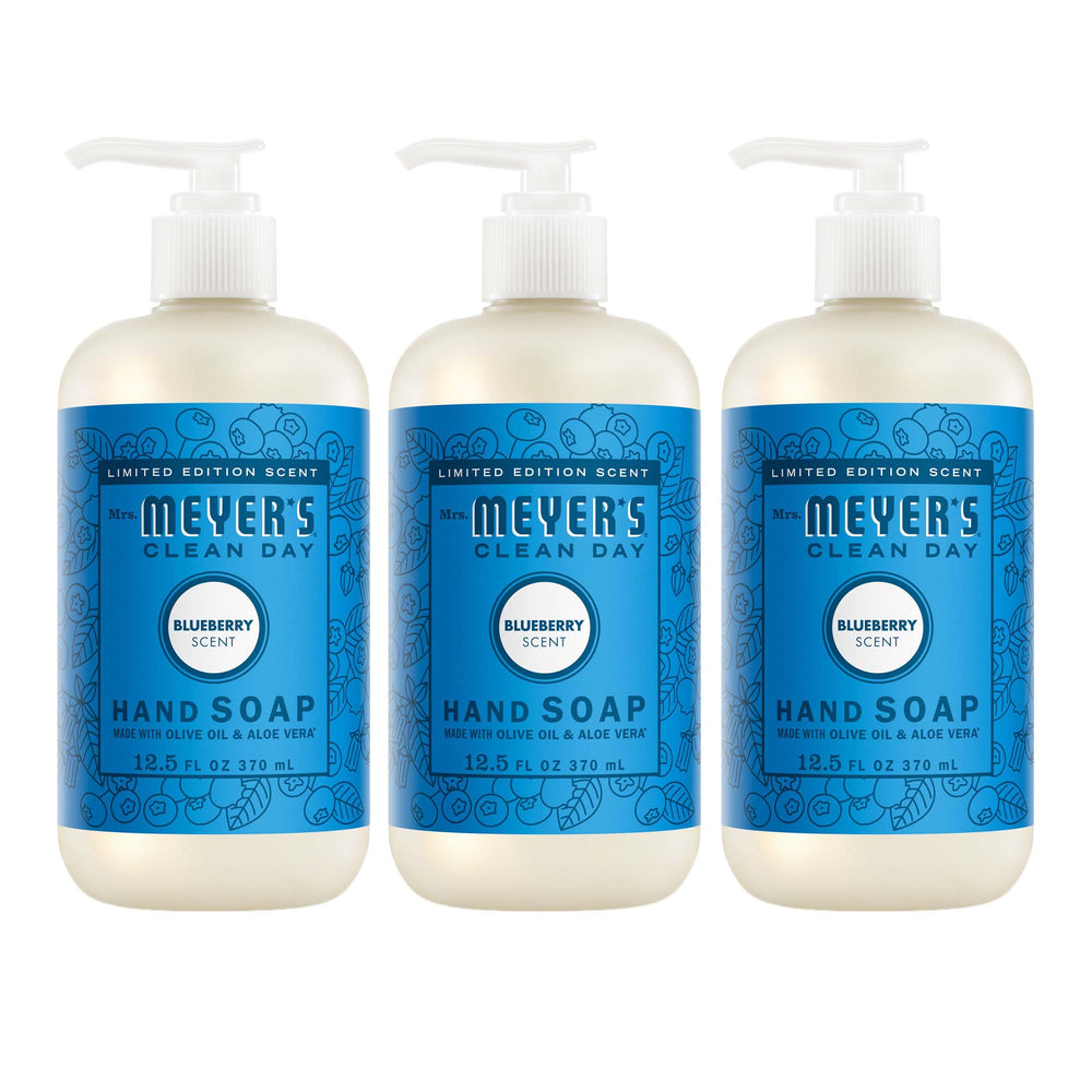 Jabon de manos Mrs Meyer's Clean Day aroma arandano azul y botella 12.5 oz