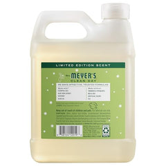 Jabón líquido para manos de Mrs. Meyer’s Clean Day, recarga para uso diario suave.
