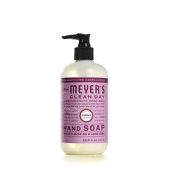 Mrs. MEYER'S Clean Day jabon de manos albahaca, botella, aroma herbal para despertar sentidos.
