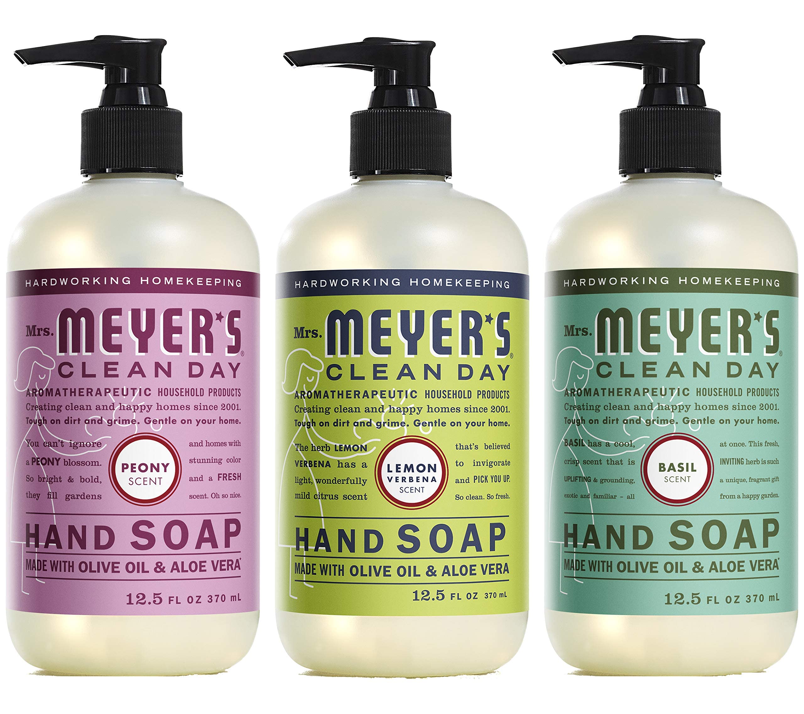 Mrs. MEYER'S Clean Day jabon de manos limón verbena, botella, aroma fresco para cada lavado.