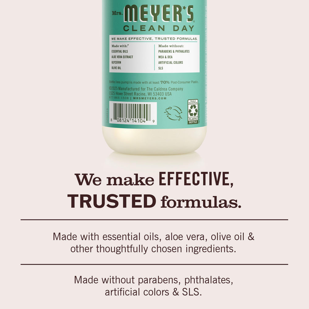 Pack de 3 jabones Mrs. Meyer's Clean Day para uso familiar.